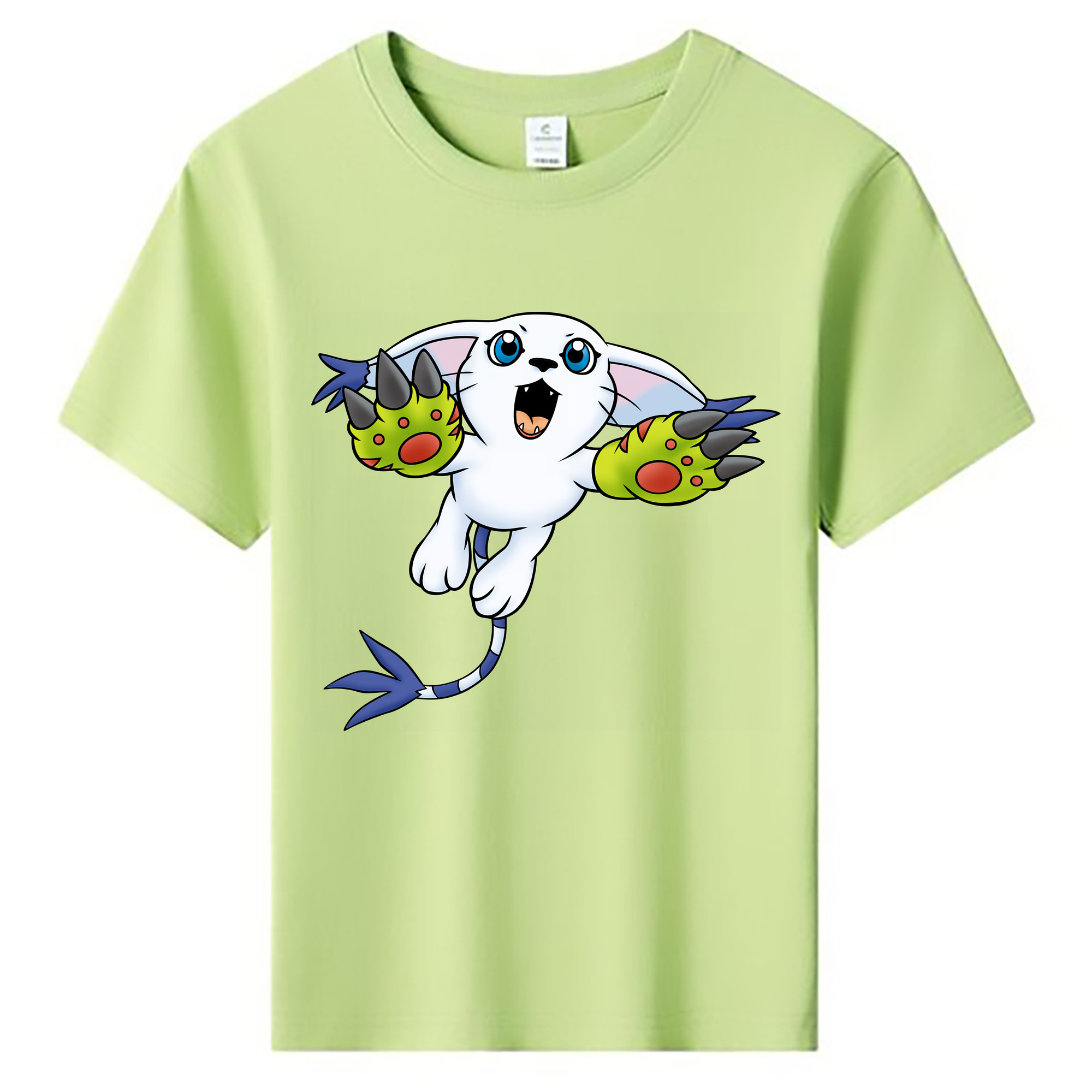 （画像用） Digimon デジタルモンスター/デジモン 綿100％キッズTシャツ（フロントプリント）